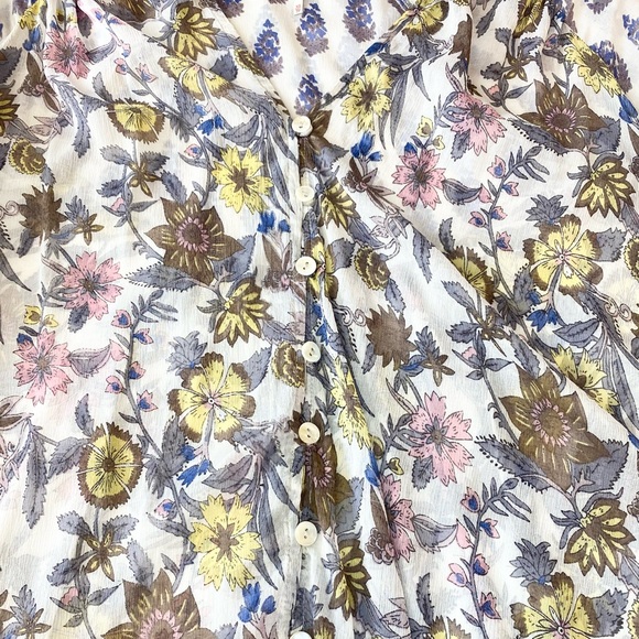 Free People Floral Boho Sheer Top - Picture 10 of 16